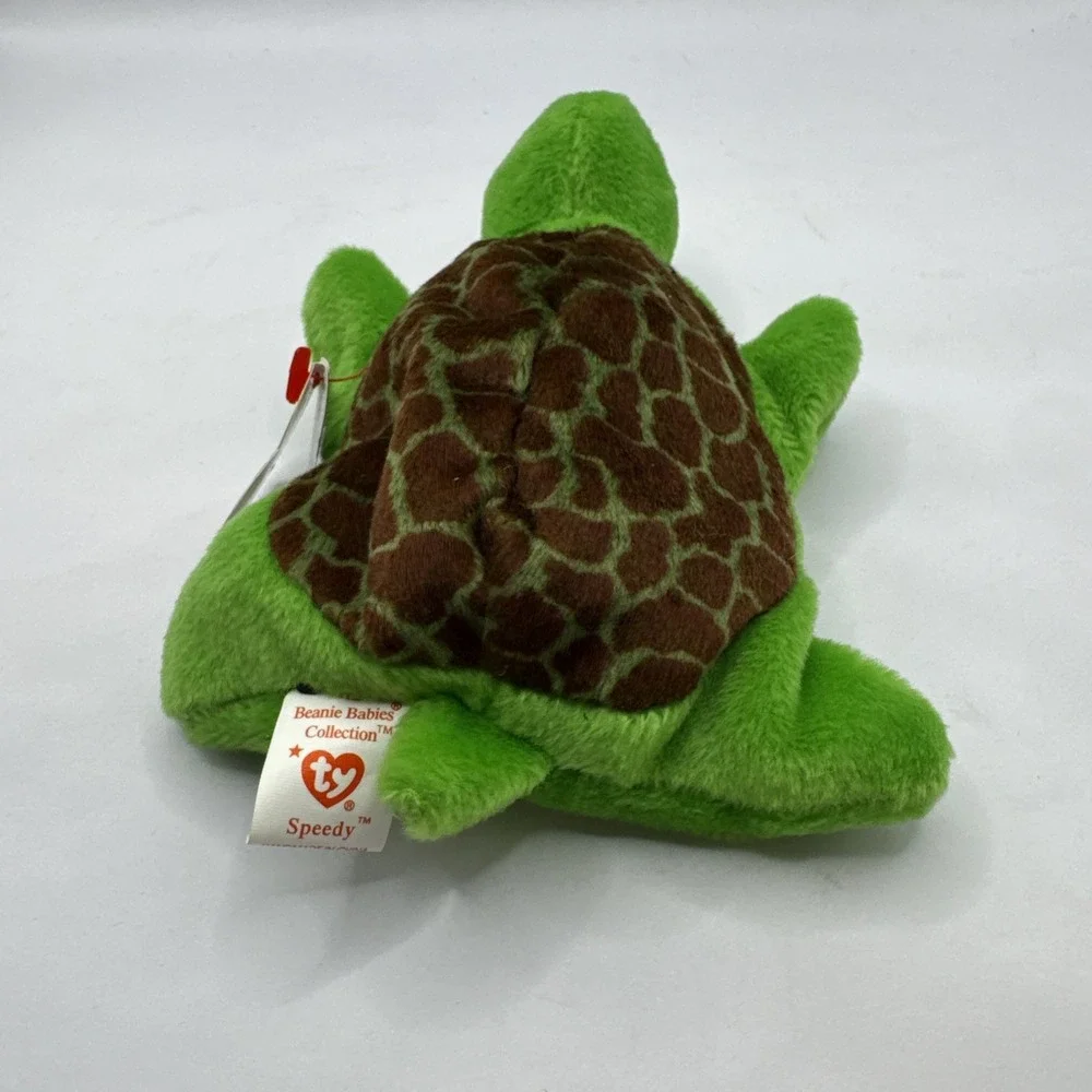 TY Beanie Baby Speedy Turtle  Plush Toy Style 4030 1993-1994 with errors‎